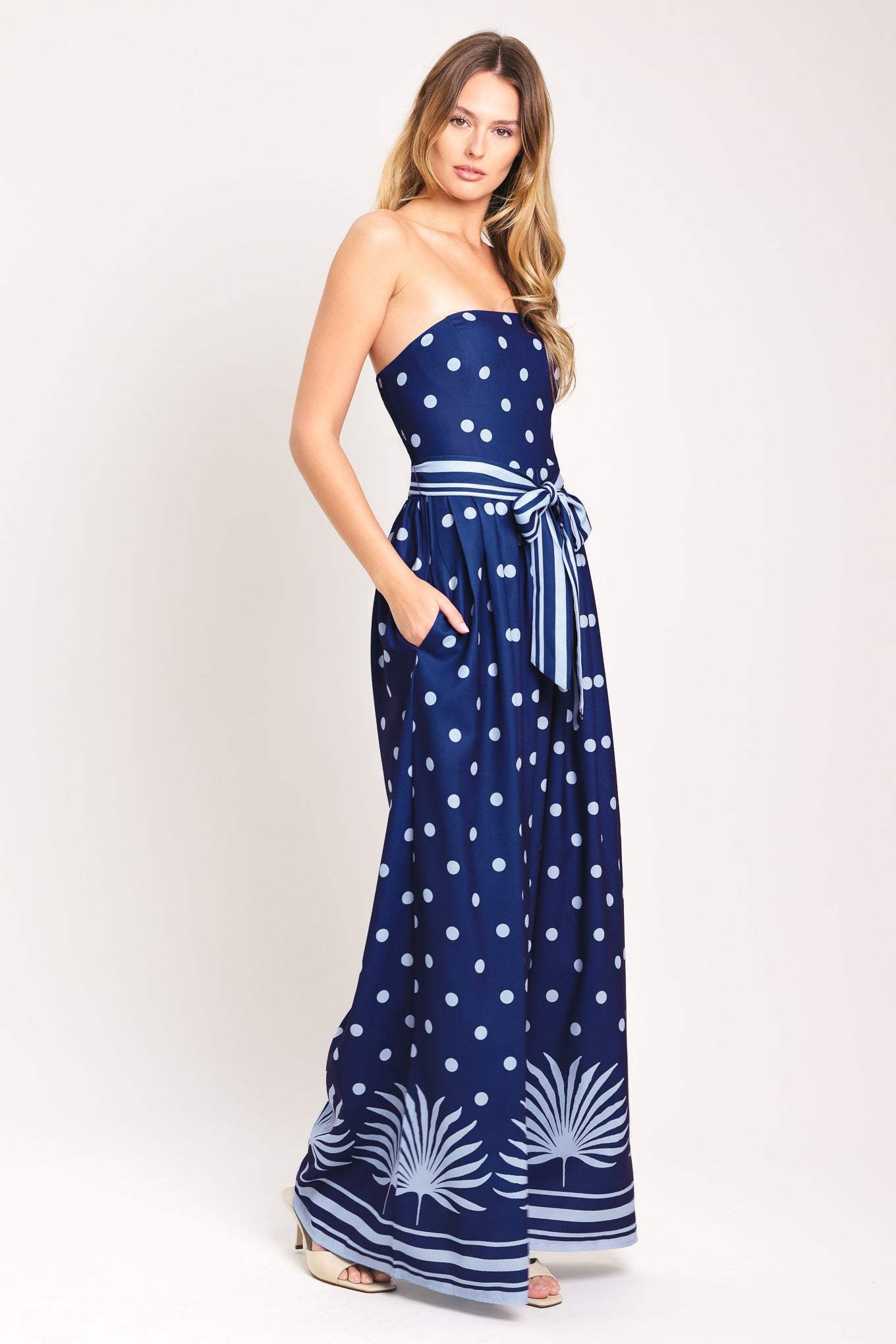 COASTAL SWAY WOVEN JUMPSUIT - Flying Tomato - Flyclothing LLC