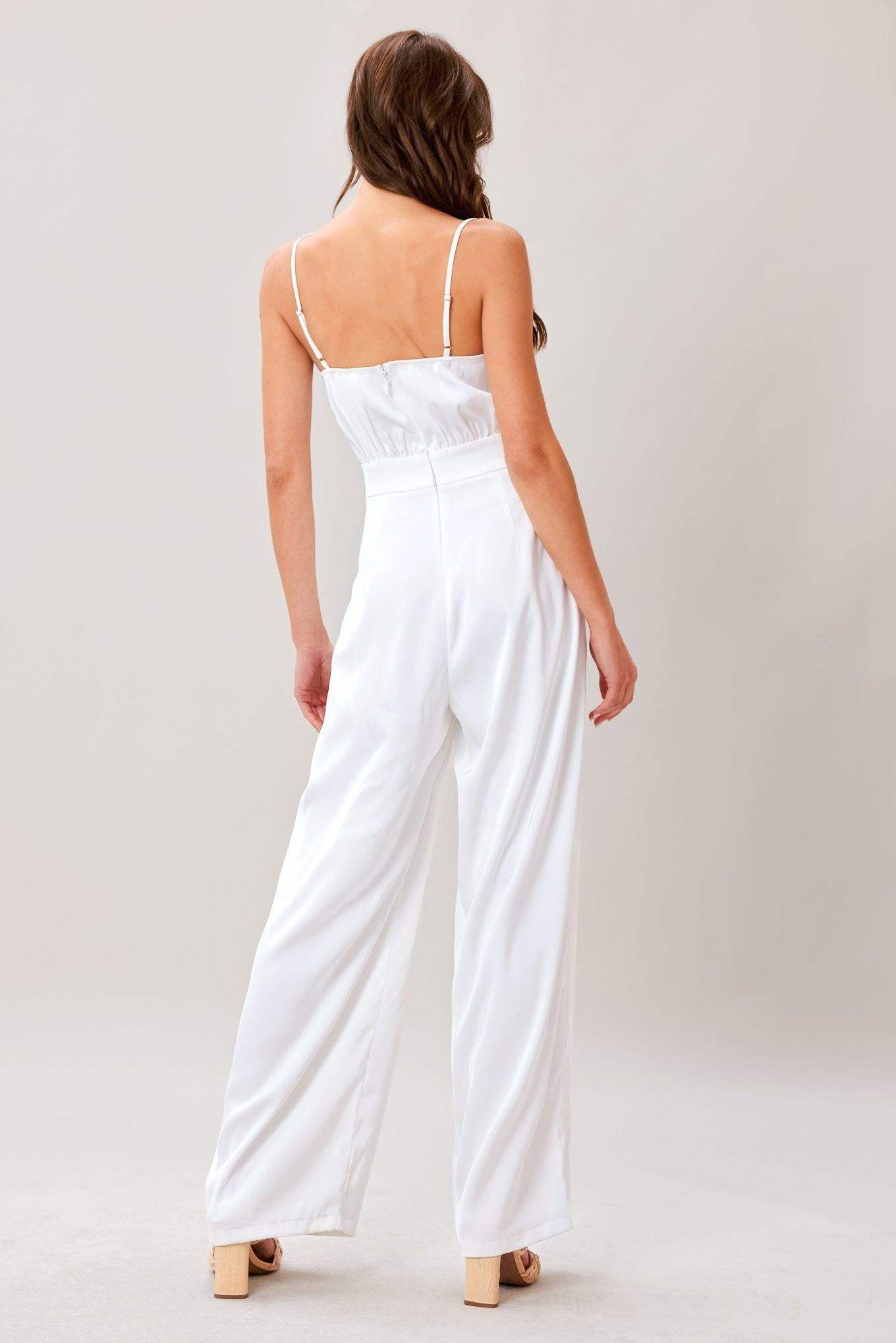 MODERN EASE WOVEN JUMPSUIT - Flying Tomato - Flyclothing LLC