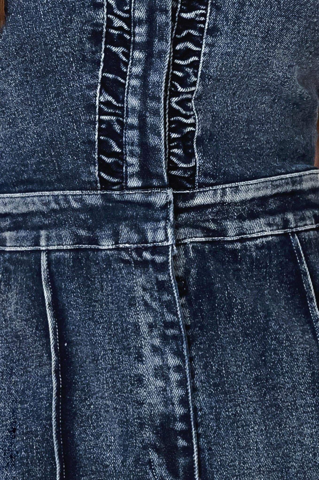 COOL STRUCTURE DENIM JUMPSUIT - Flying Tomato - Flyclothing LLC