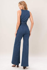 STREET CHIC DENIM JUMPSUIT - Flying Tomato - Flyclothing LLC