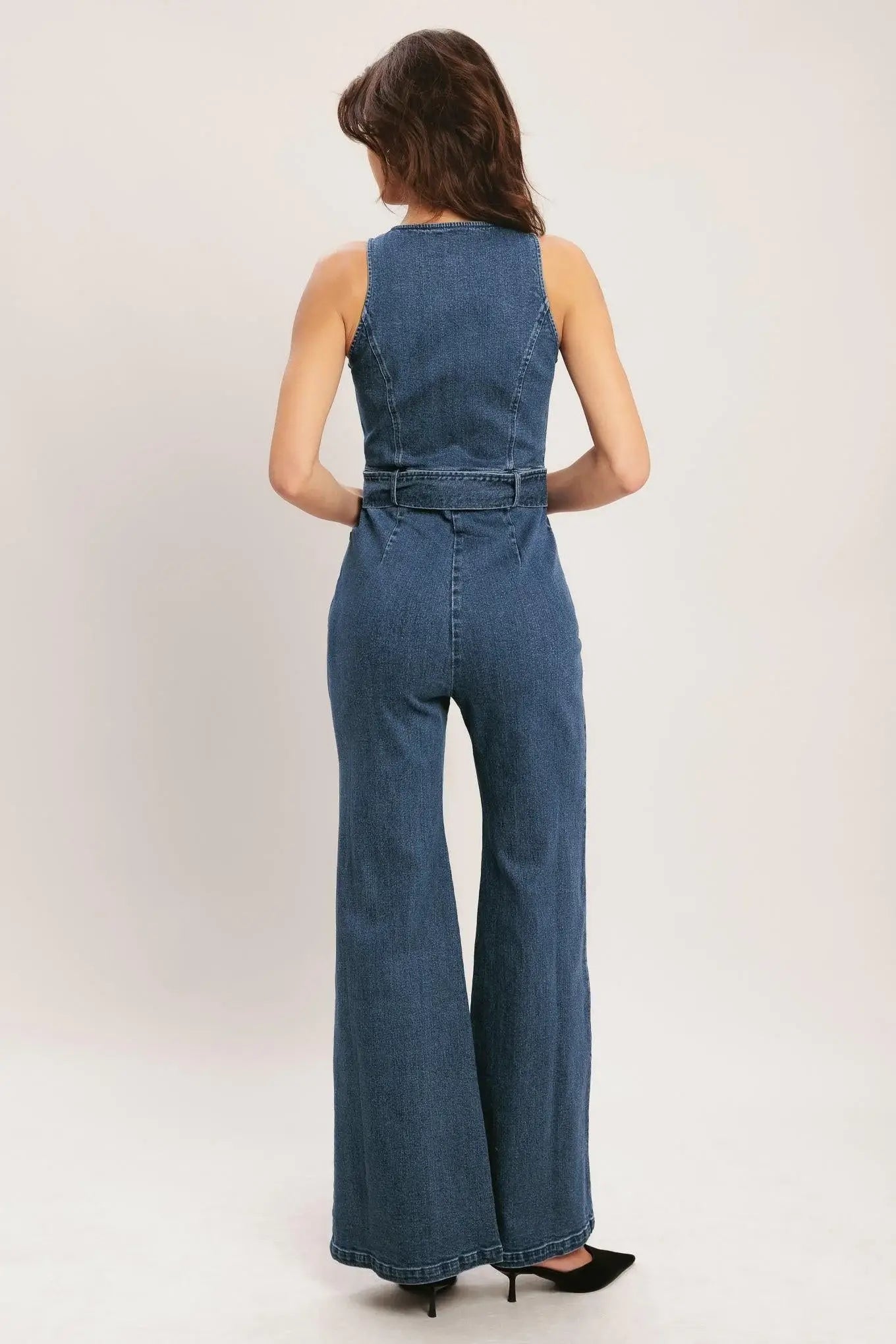 STREET CHIC DENIM JUMPSUIT - Flying Tomato - Flyclothing LLC