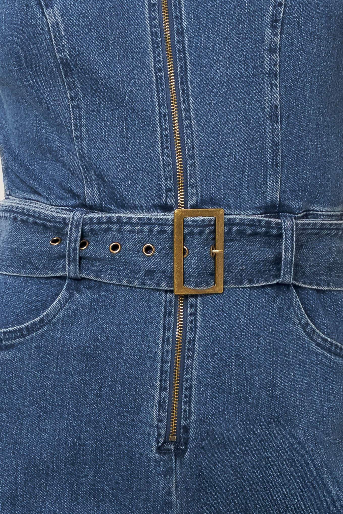 STREET CHIC DENIM JUMPSUIT - Flying Tomato - Flyclothing LLC