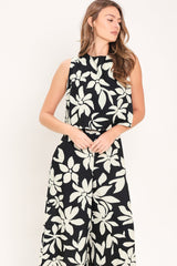 COASTAL NOIR WOVEN JUMPSUIT
