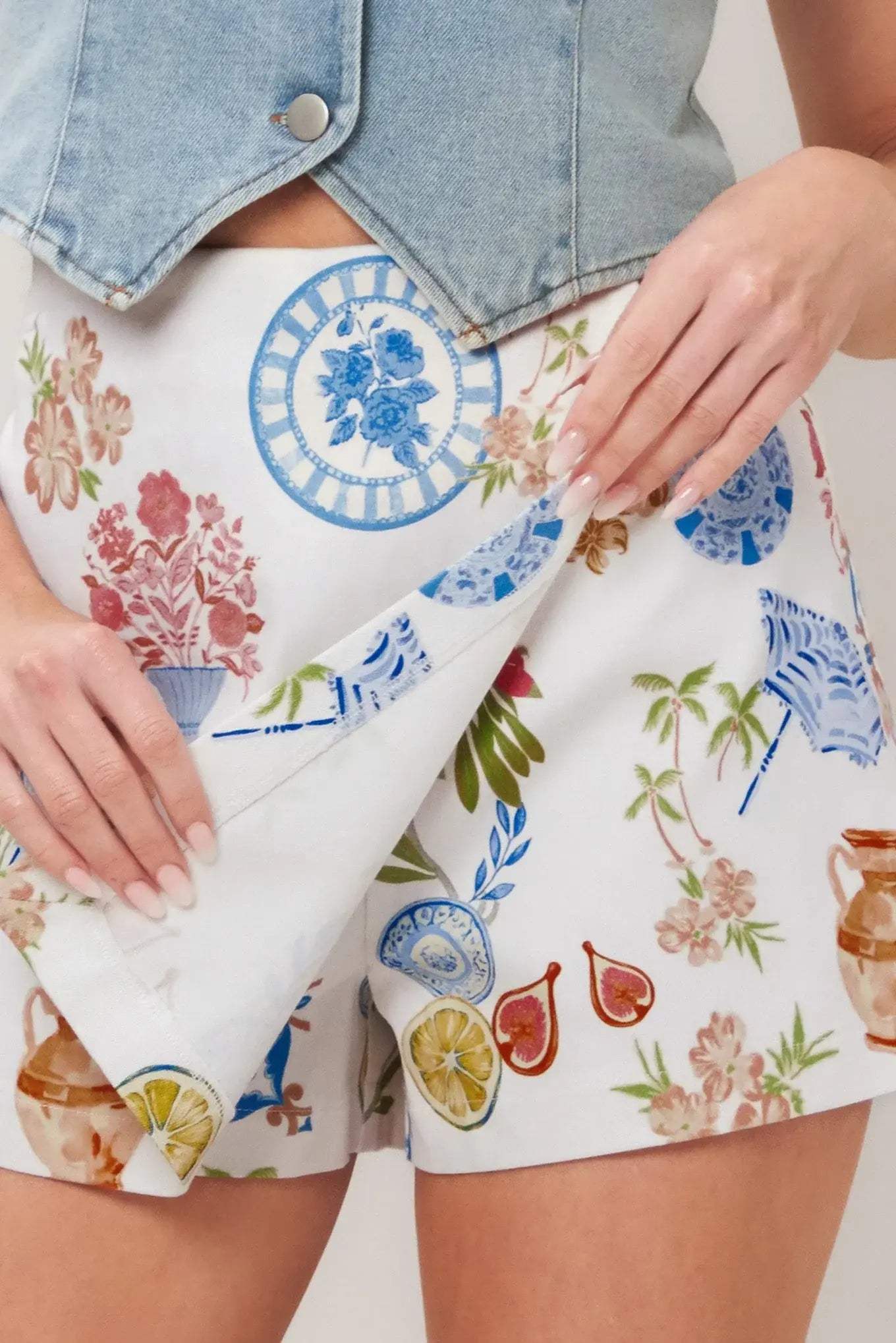 SUMMER ATELIER WOVEN SKORT - Flying Tomato - Flyclothing LLC