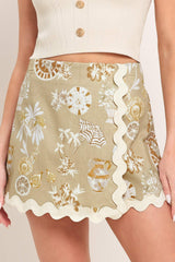 DESERT BLOOM WOVEN SKORT - Flying Tomato - Flyclothing LLC