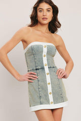YACHT CLUB ACID WASHED SKORT ROMPER - Flying Tomato - Flyclothing LLC