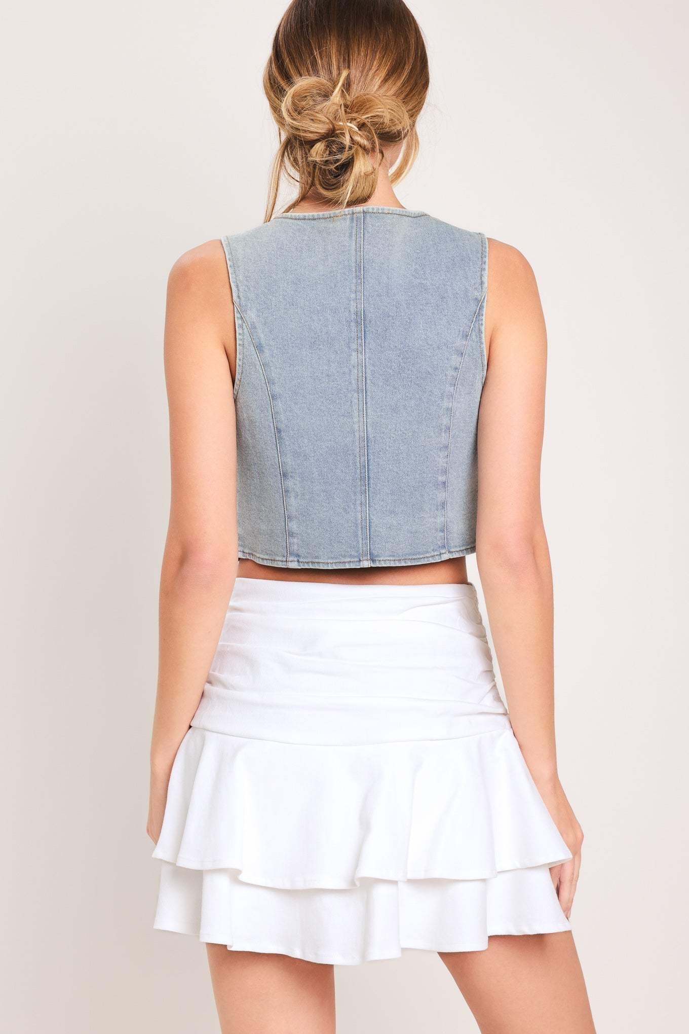 CLOUD FRILL WOVEN SKORT - Flying Tomato - Flyclothing LLC