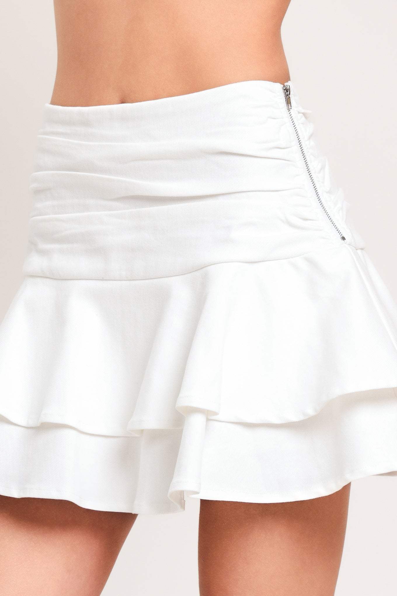 CLOUD FRILL WOVEN SKORT - Flying Tomato - Flyclothing LLC