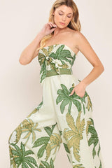 PALM SOCIETY WOVEN JUMPSUIT