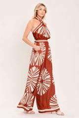 SUMMER RADIANCE WOVEN JUMPSUIT - Flying Tomato - Flyclothing LLC