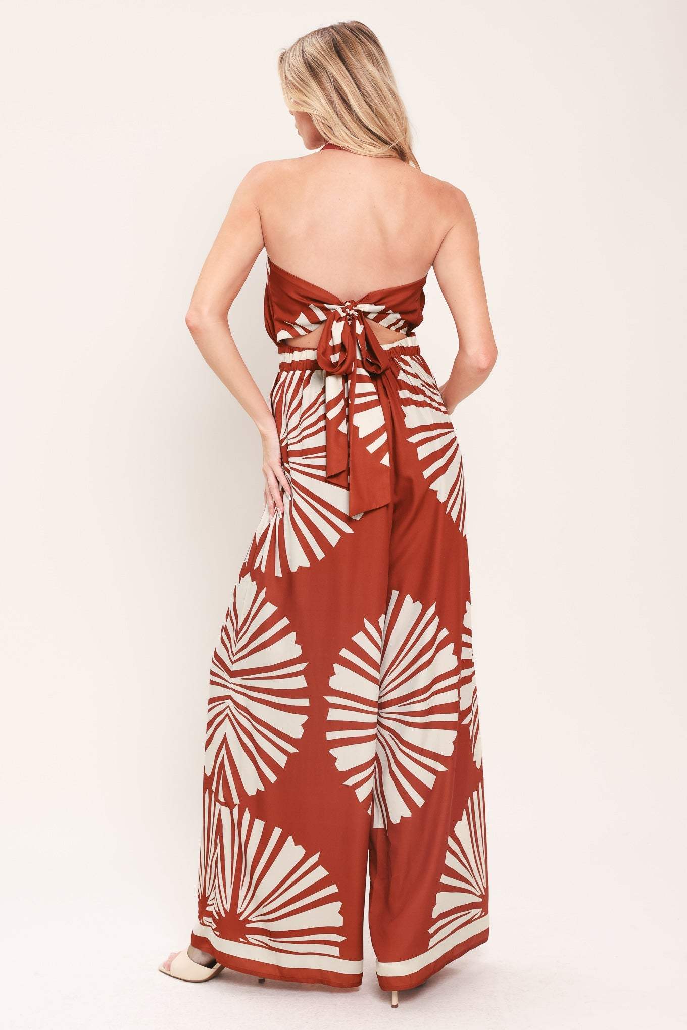 SUMMER RADIANCE WOVEN JUMPSUIT - Flying Tomato - Flyclothing LLC