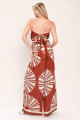 SUMMER RADIANCE WOVEN JUMPSUIT - Flying Tomato - Flyclothing LLC