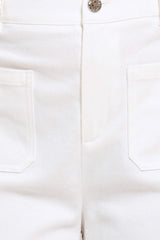 WHITE EASE WOVEN WIDE PANTS - Flying Tomato - Flyclothing LLC