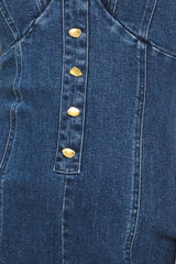 URBAN INDIGO DENIM JUMPSUIT - Flying Tomato - Flyclothing LLC