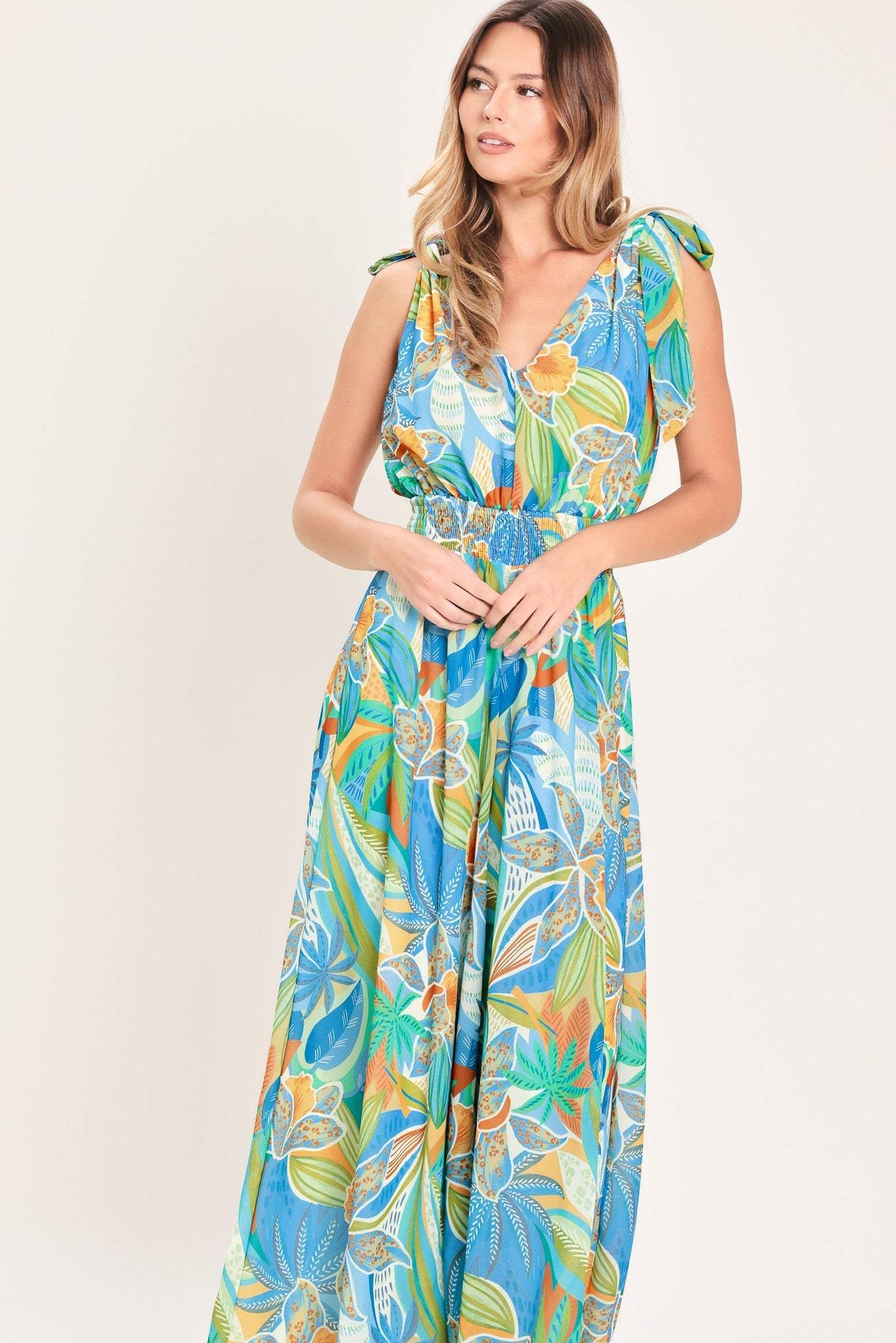 SUNSET ISLAND WOVEN JUMPSUIT - Flying Tomato - Flyclothing LLC