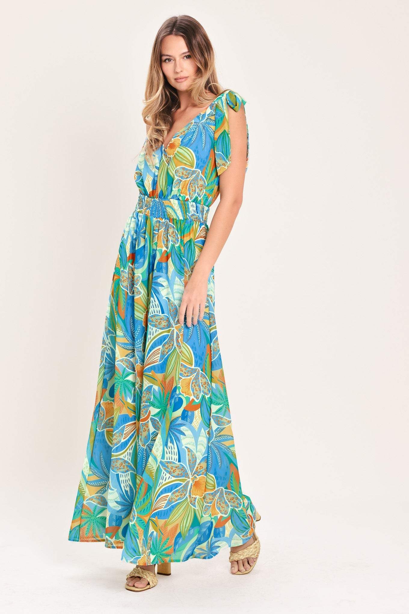 SUNSET ISLAND WOVEN JUMPSUIT - Flying Tomato - Flyclothing LLC