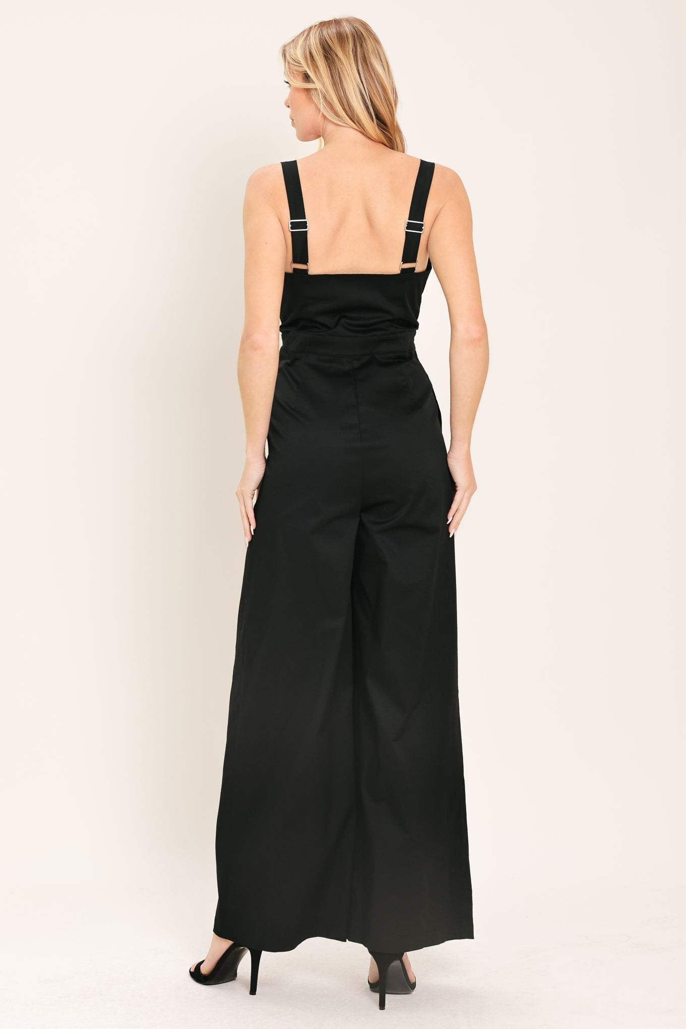 BLACK TIE ROMANCE WOVEN JUMPSUIT