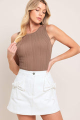 CUTE MOMENT WOVEN SKORT - Flying Tomato - Flyclothing LLC