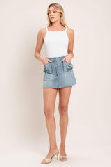 CUTE MOMENT DENIM SKORT - Flying Tomato - Flyclothing LLC