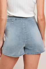 CUTE MOMENT DENIM SKORT - Flying Tomato - Flyclothing LLC