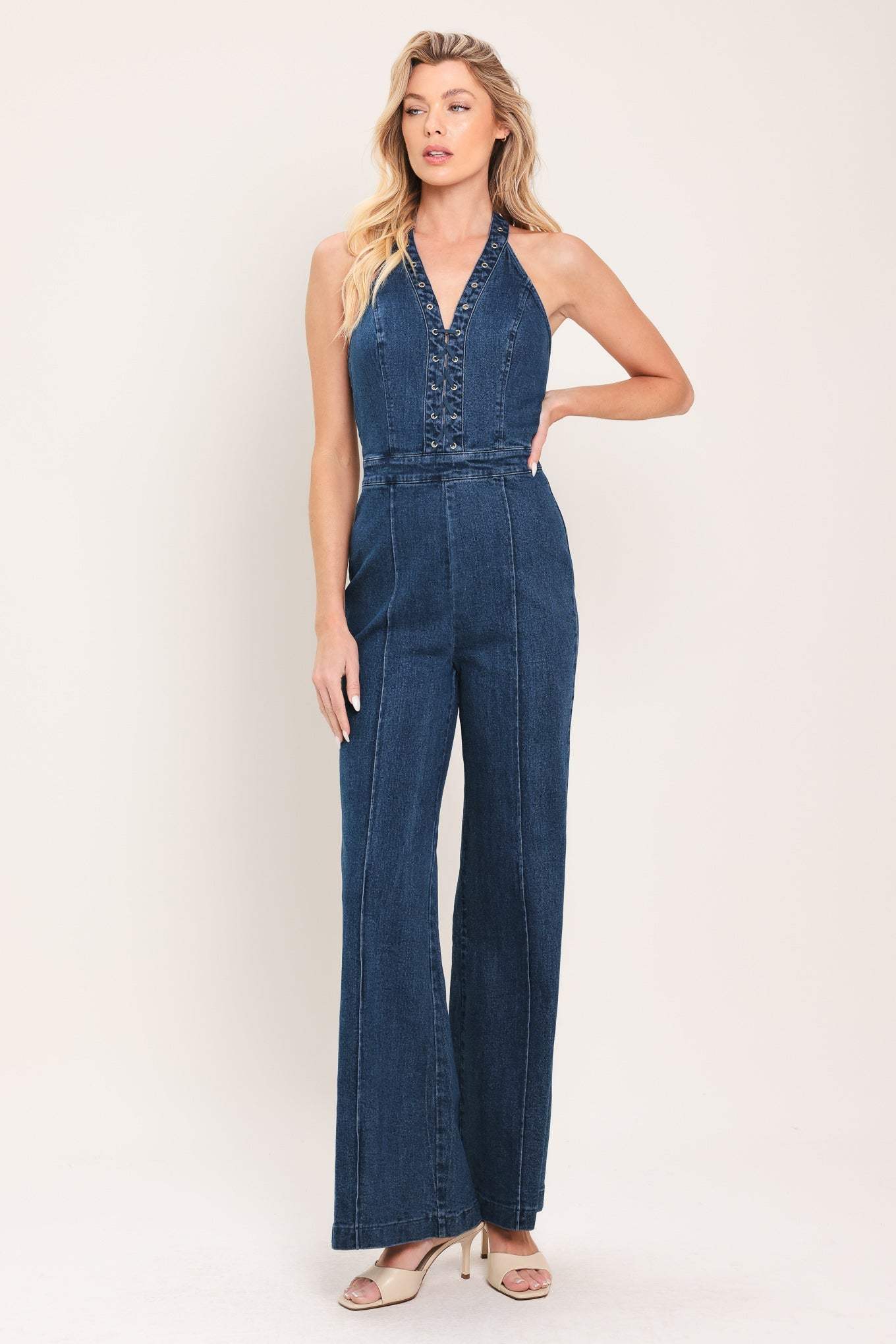 BLUE REVERIE DENIM JUMPSUIT