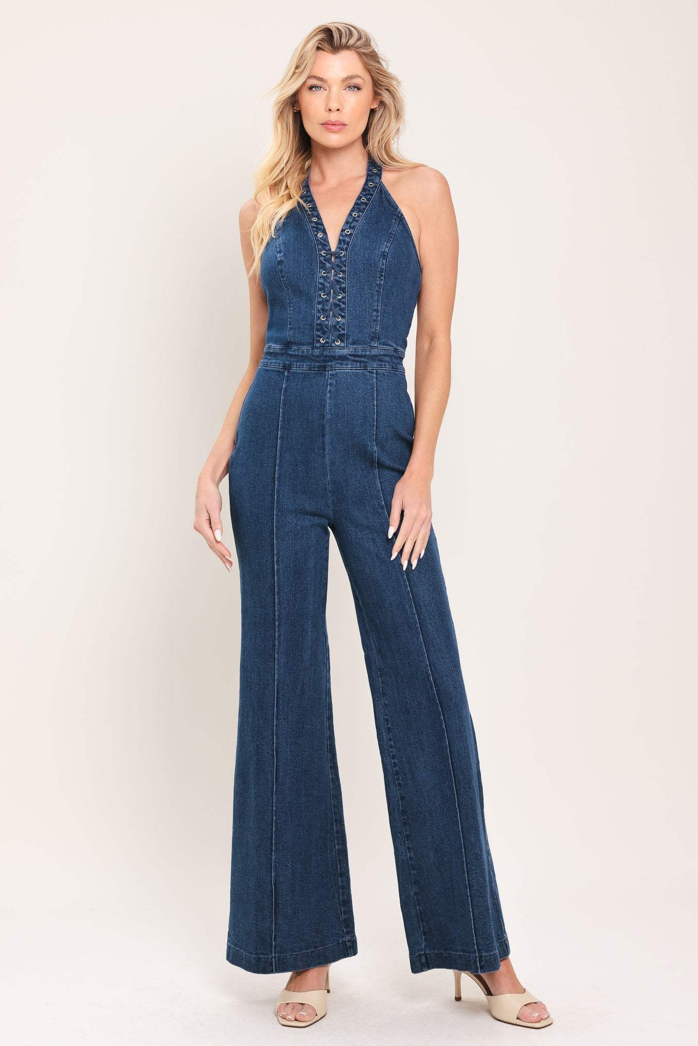 BLUE REVERIE DENIM JUMPSUIT