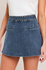 SWEET STUD DENIM SKORT - Flying Tomato - Flyclothing LLC