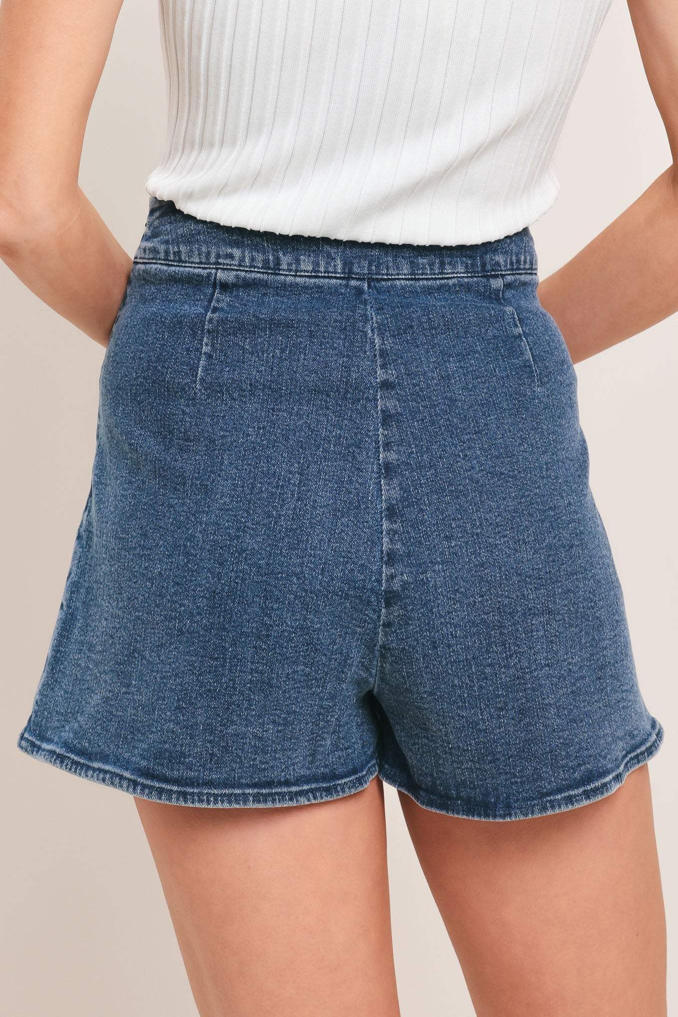 SWEET STUD DENIM SKORT - Flying Tomato - Flyclothing LLC