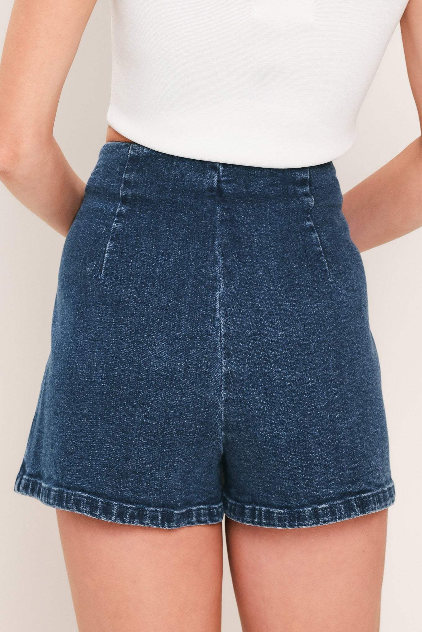 STREET TIE DENIM SKORT - Flying Tomato - Flyclothing LLC