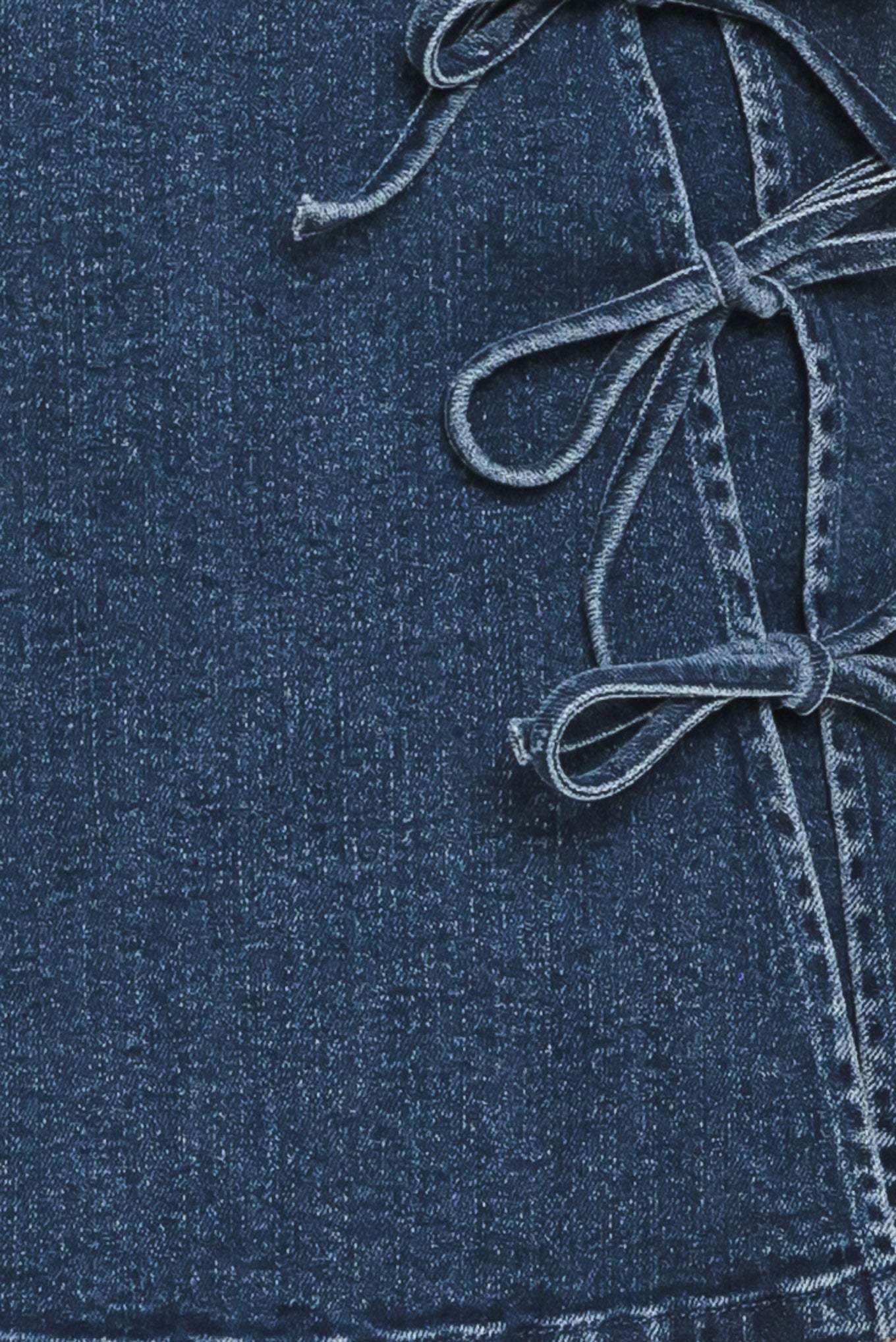 STREET TIE DENIM SKORT - Flying Tomato - Flyclothing LLC