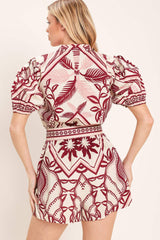 PROVENCE WEEKEN WOVEN ROMPER