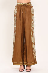 VINTAGE MANOR PALAZZO WOVEN PANTS