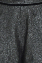 METALLIC HOURGLASS WOVEN WIDE LEG PANTS