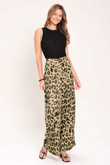 JUNGLE GLAM WOVEN WIDE LEG PANTS - Flying Tomato - Flyclothing LLC