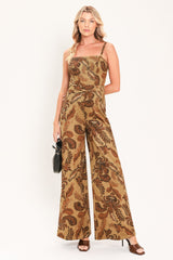 ACORN ARABESQUE ESCAPE FAUX SUEDE JUMPSUIT