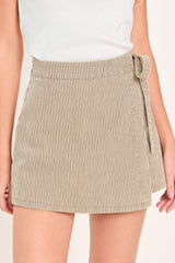 MODERN STRIPE WOVEN SKORT - Flying Tomato - Flyclothing LLC