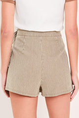 MODERN STRIPE WOVEN SKORT - Flying Tomato - Flyclothing LLC