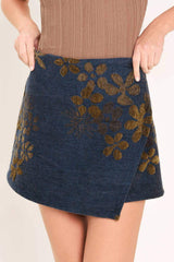 COPPER BLOSSOM WOVEN SKORT - Flying Tomato - Flyclothing LLC