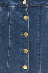 WESTERN POCKET DENIM SKORT