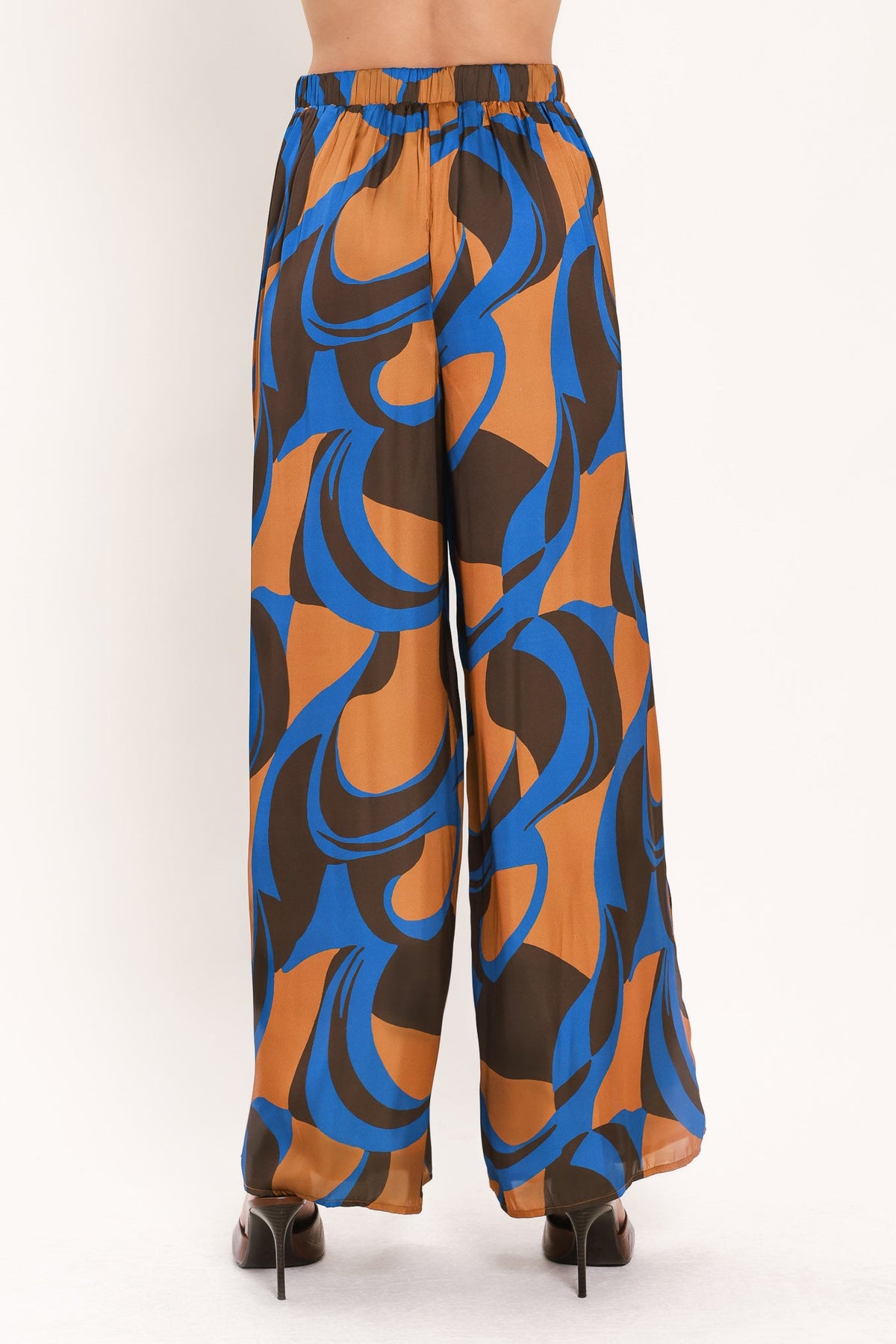 SIENNA WAVE STATEMENT WOVEN WIDE LEG PANTS - Flying Tomato - Flyclothing LLC