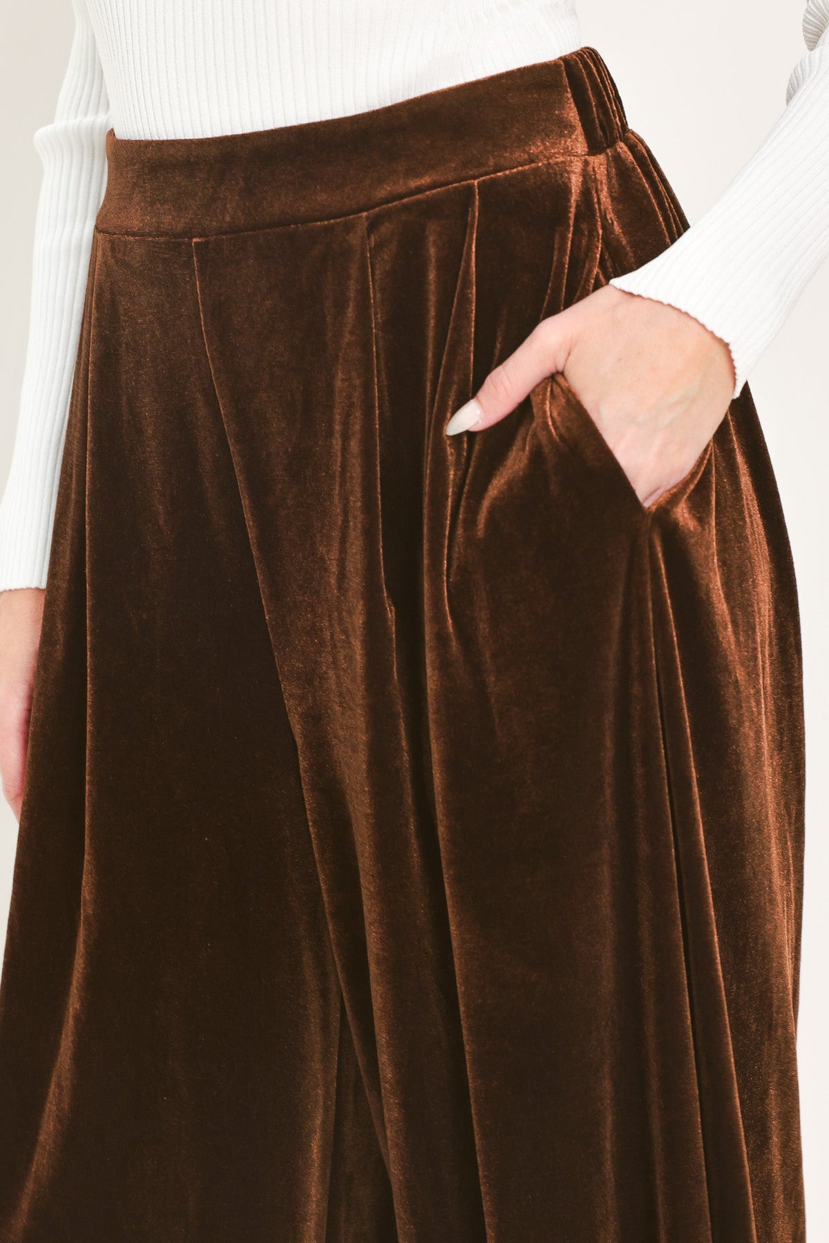 COCOA CITY BROWN TAILORED PANTS