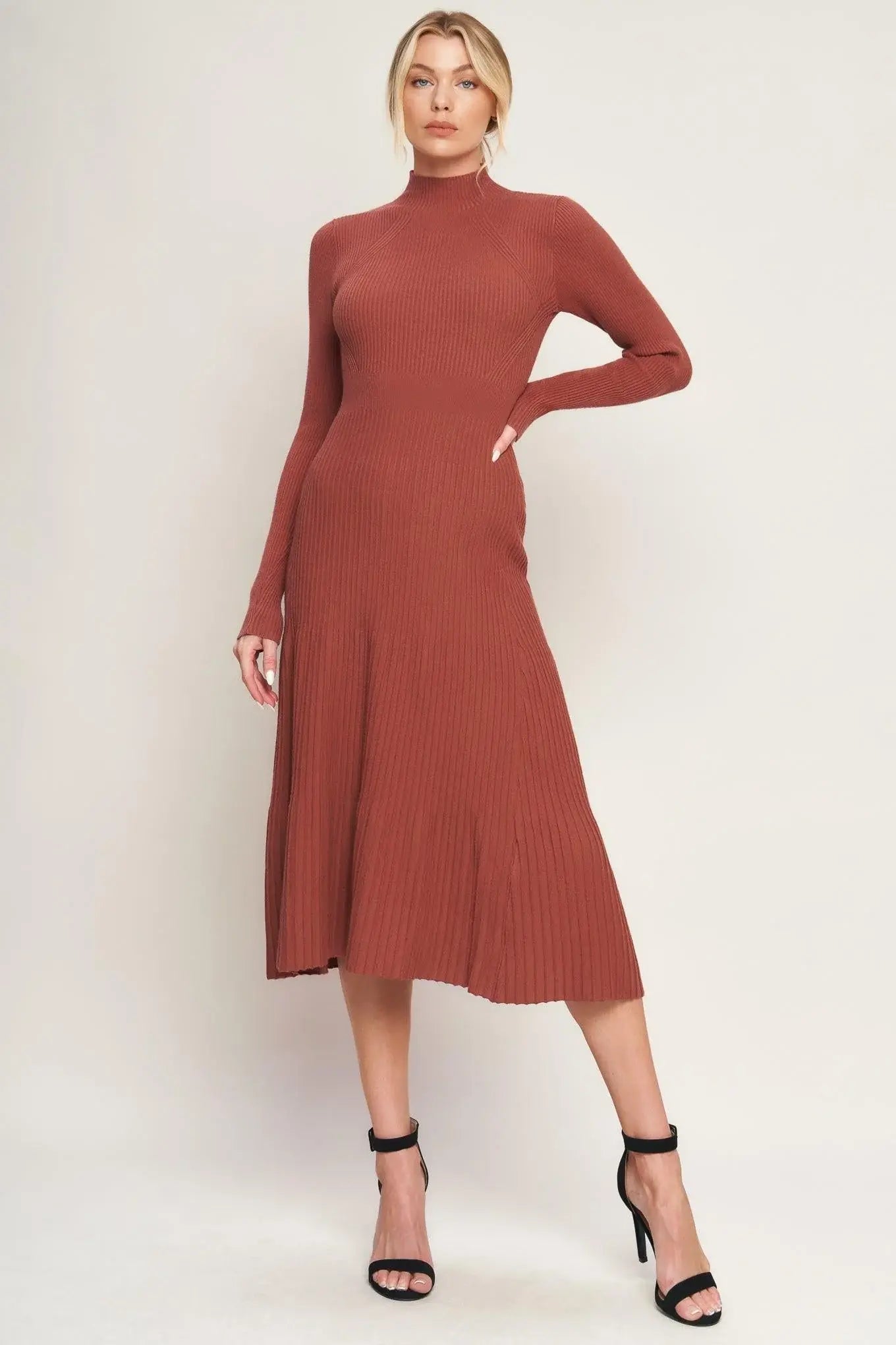 STOLEN KISSES SWEATER MIDI DRESS - Flying Tomato - Flyclothing LLC