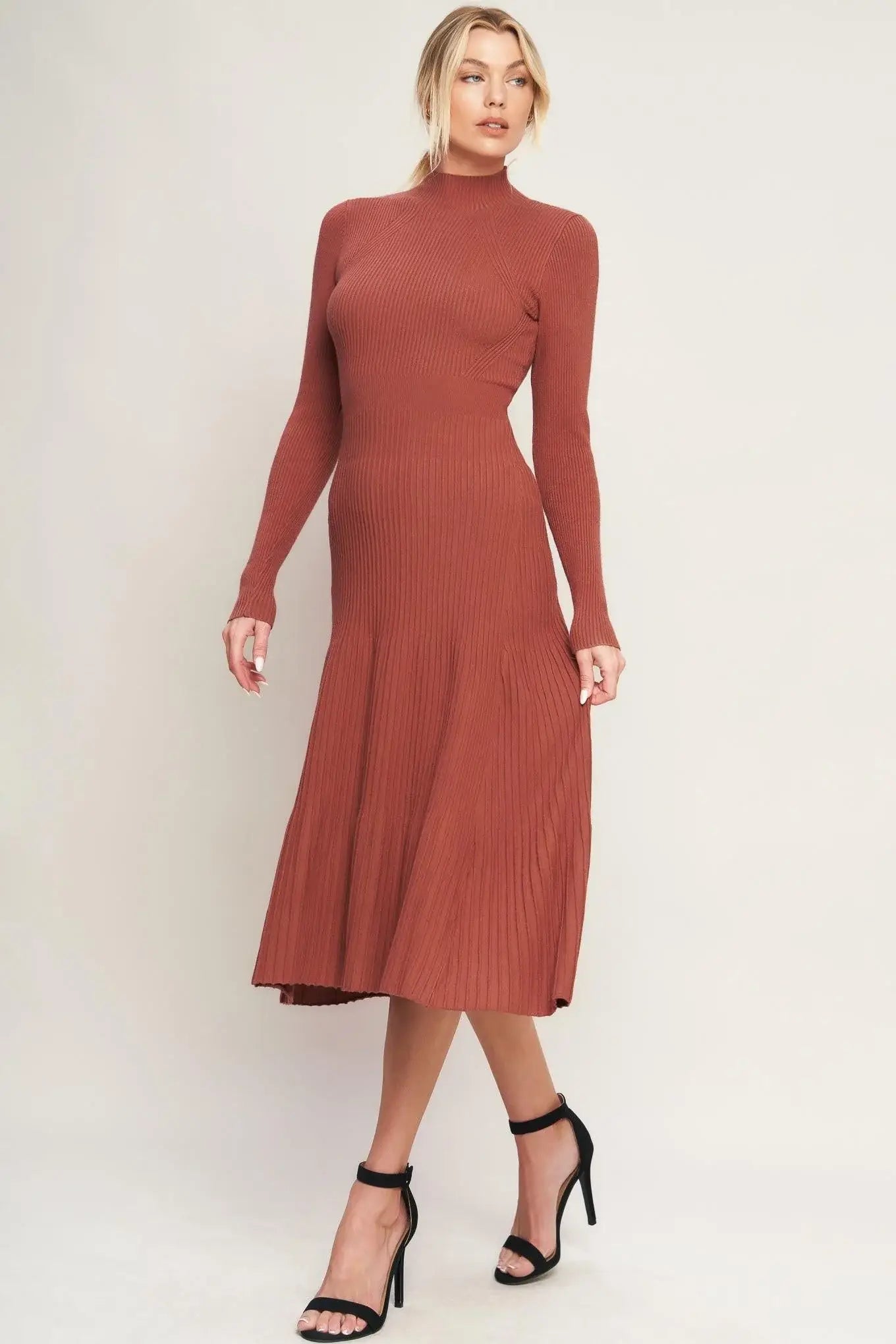 STOLEN KISSES SWEATER MIDI DRESS - Flying Tomato - Flyclothing LLC