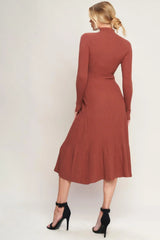 STOLEN KISSES SWEATER MIDI DRESS - Flying Tomato - Flyclothing LLC