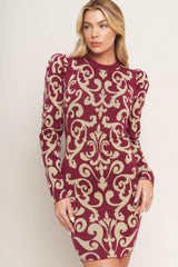 BASK IN LOVE SWEATER MINI DRESS - Flying Tomato - Flyclothing LLC