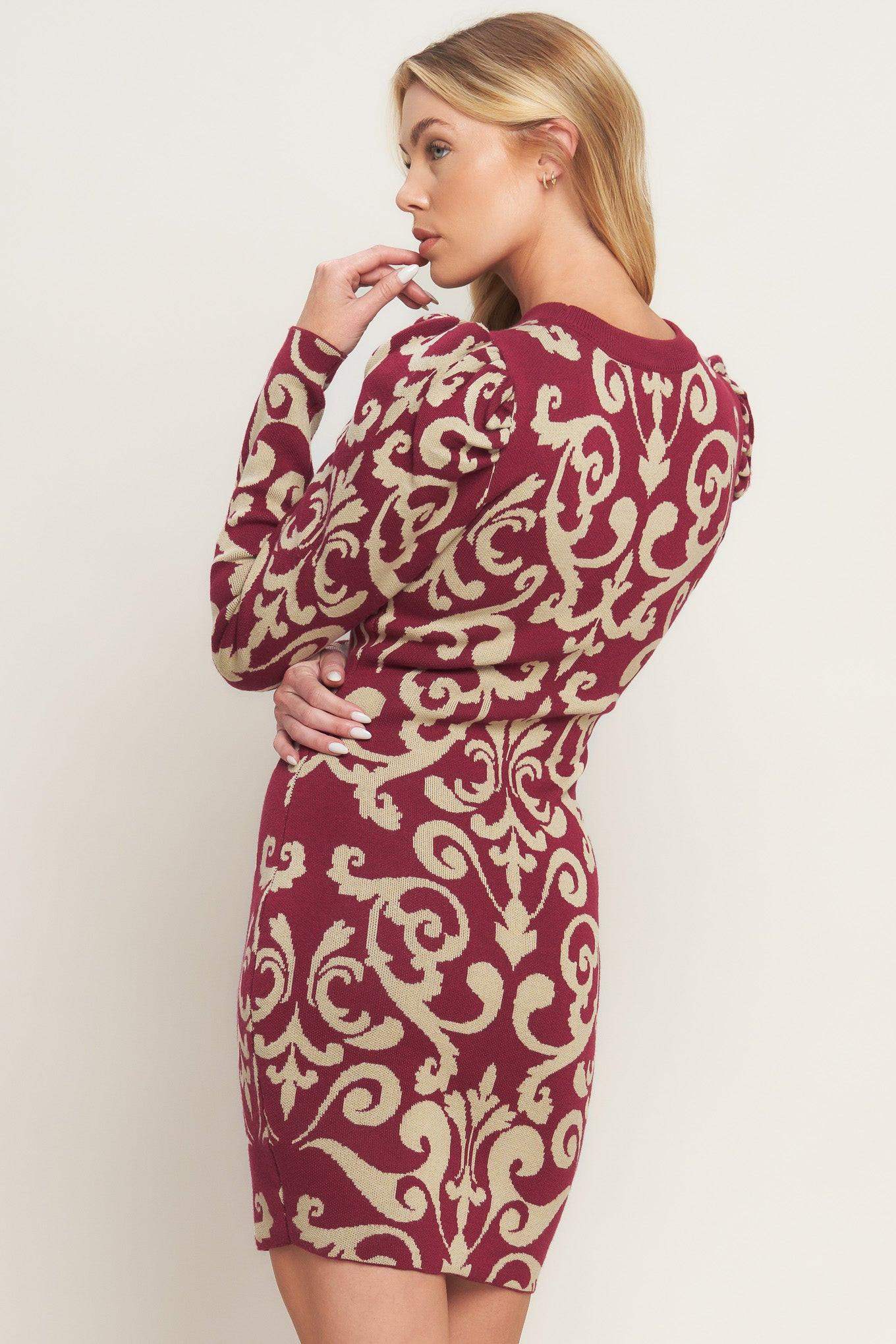 BASK IN LOVE SWEATER MINI DRESS - Flying Tomato - Flyclothing LLC