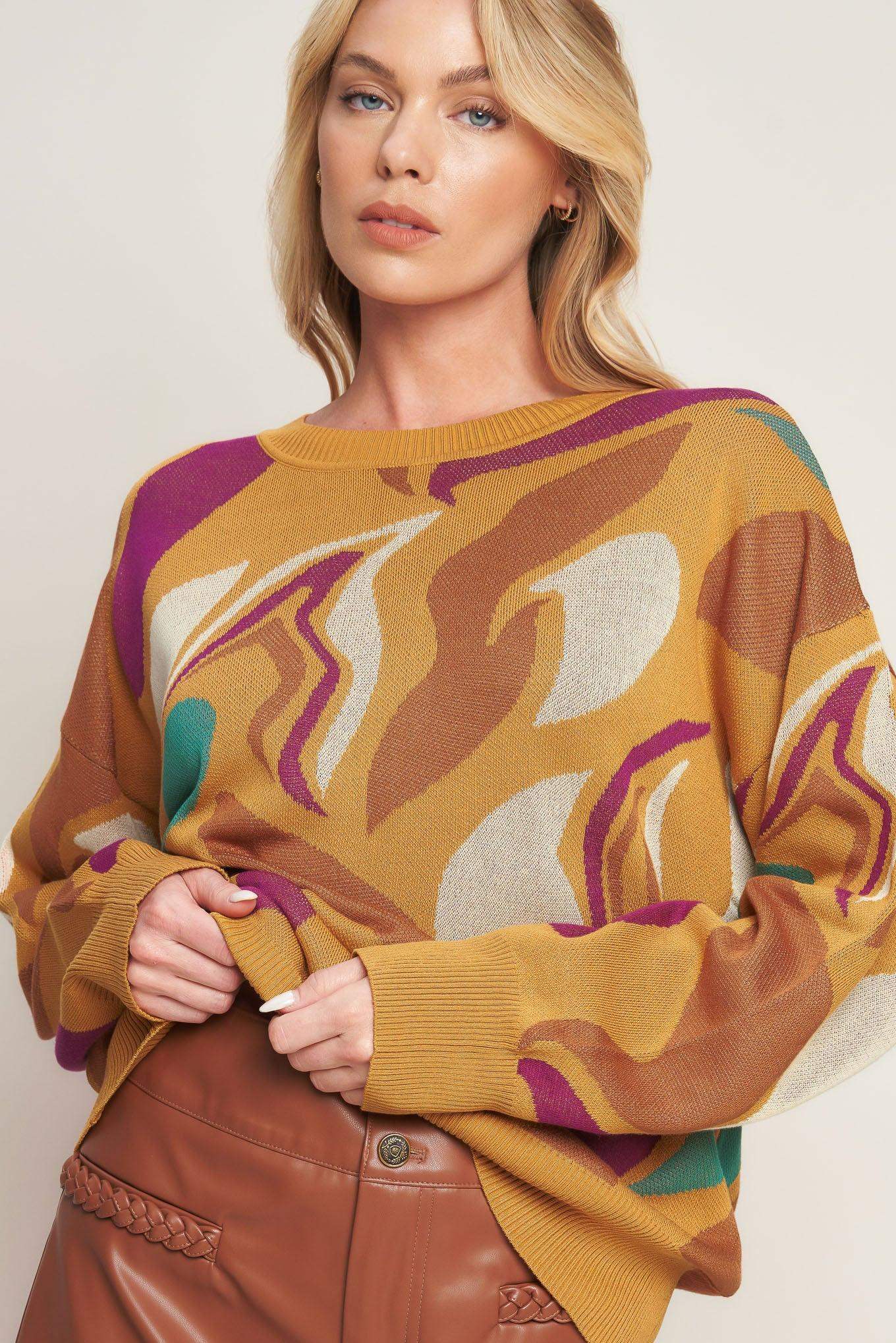 READY TO ADORE SWEATER TOP - Flying Tomato - Flyclothing LLC