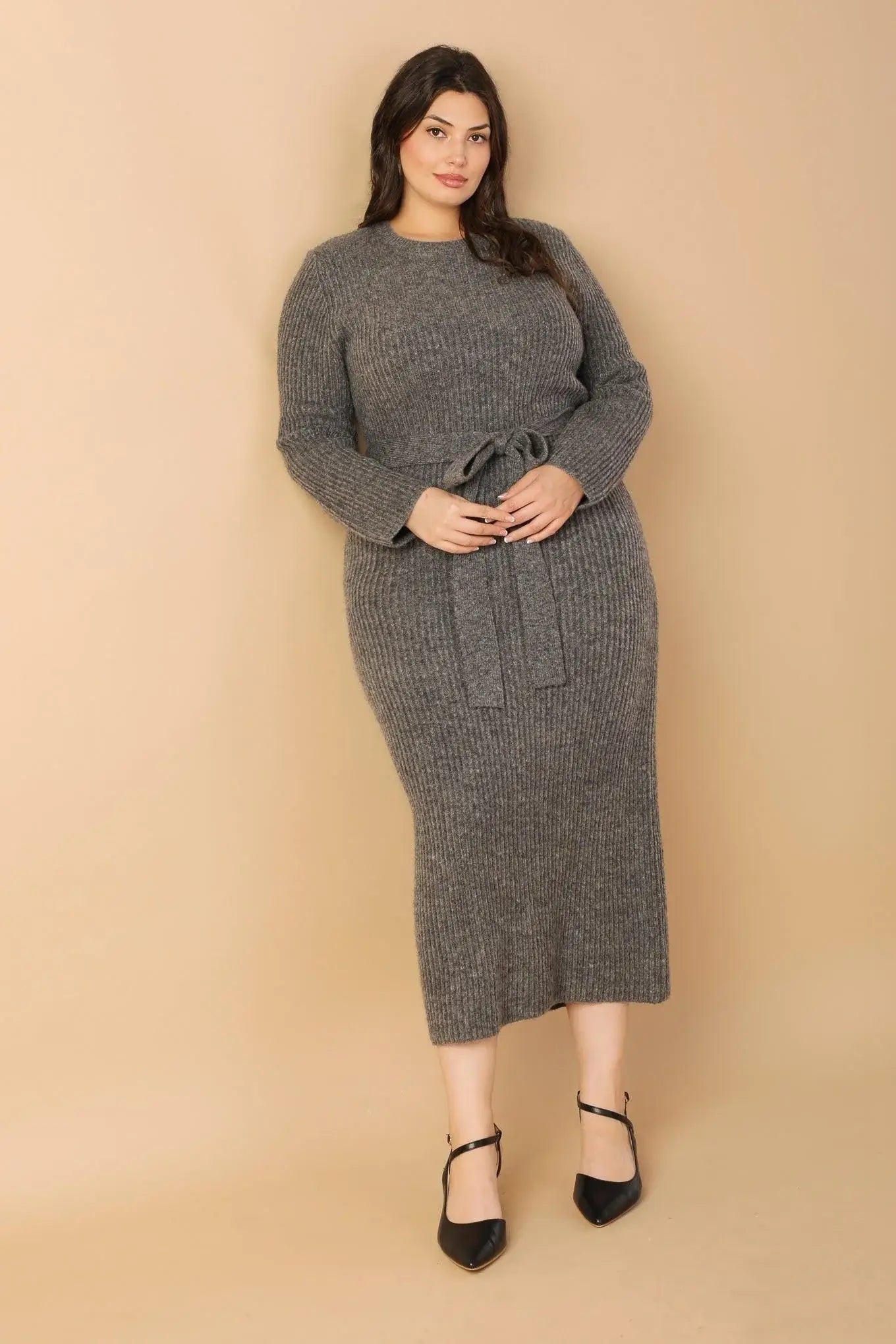 BE GOOD TO ME SWEATER MIDI DRESS - Flying Tomato - Flyclothing LLC
