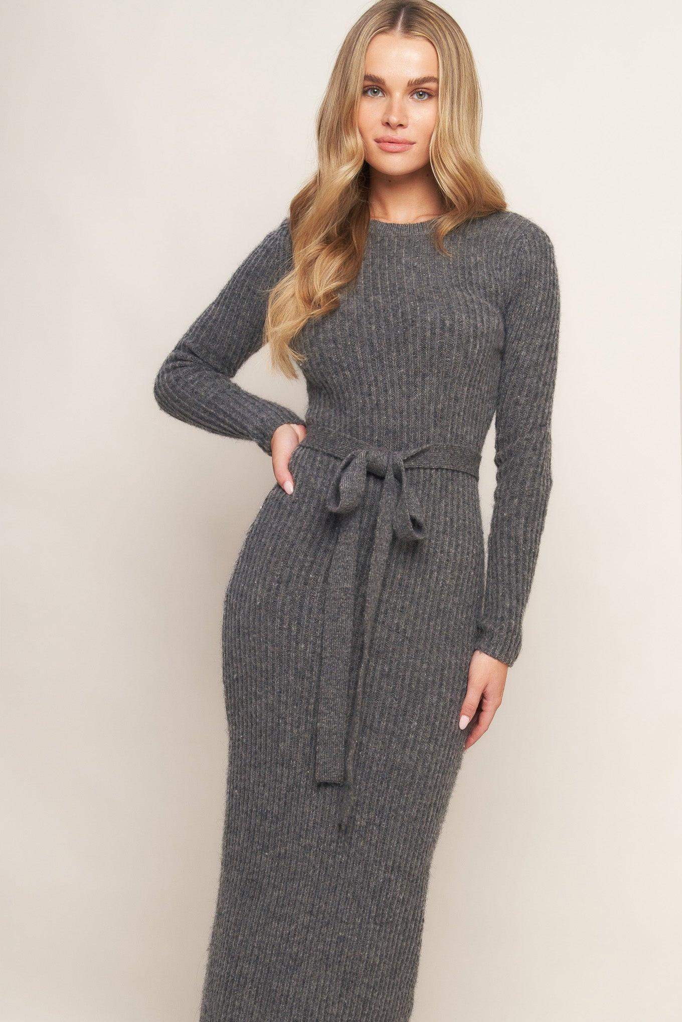 BE GOOD TO ME SWEATER MIDI DRESS - Flying Tomato - Flyclothing LLC