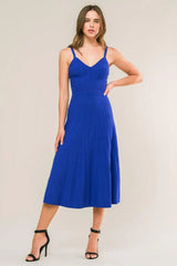 BREEZY WALKS KNIT MIDI DRESS - Flying Tomato - Flyclothing LLC